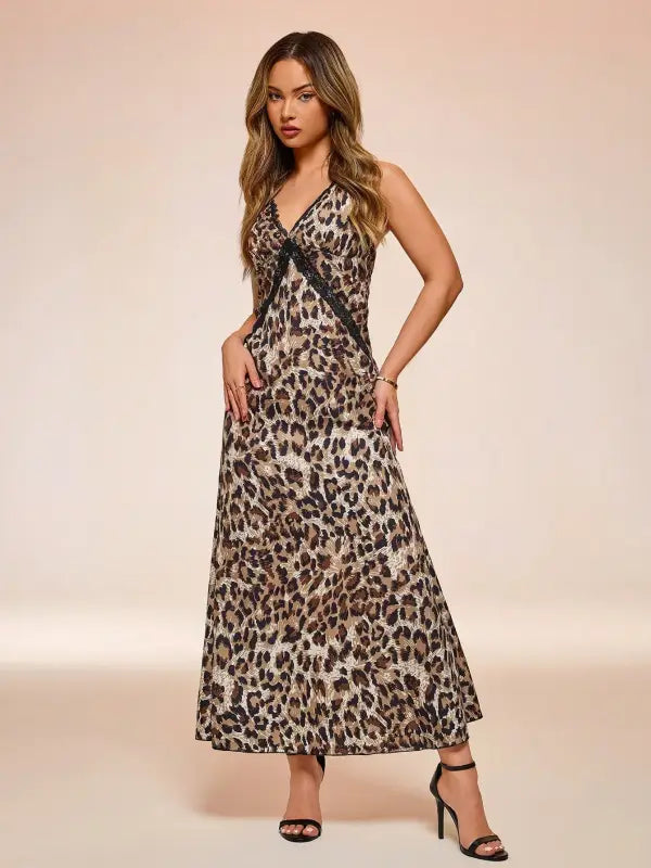 Leopard Cami Maxi Dress