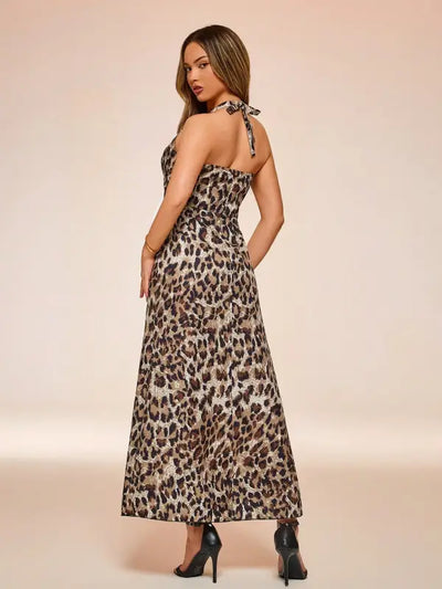 Leopard Cami Maxi Dress