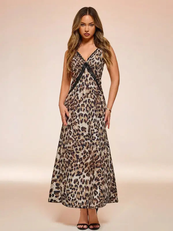 Leopard Cami Maxi Dress
