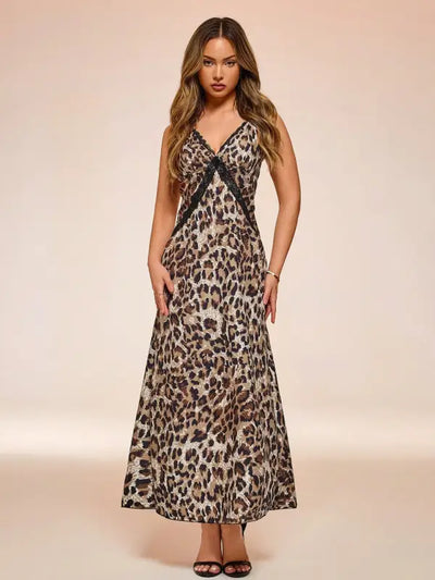 Leopard Cami Maxi Dress